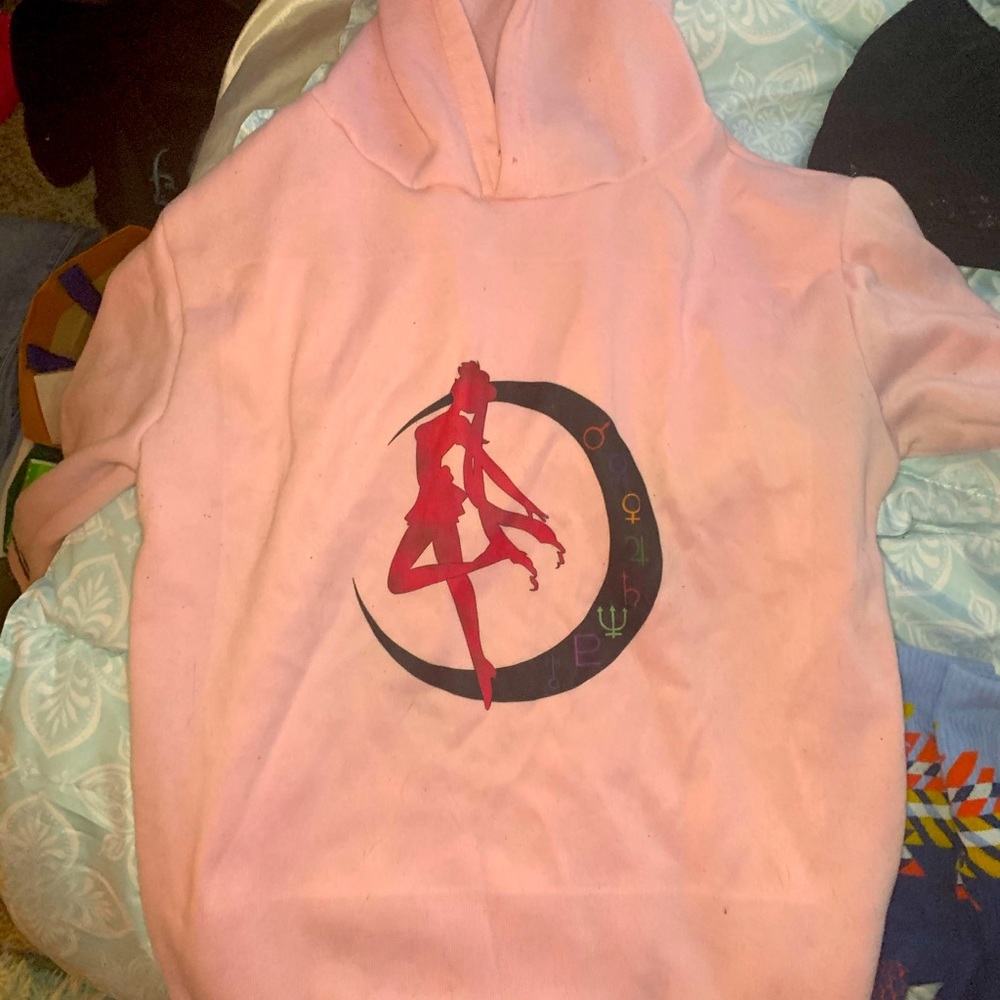 Sailor moon pink hoodie